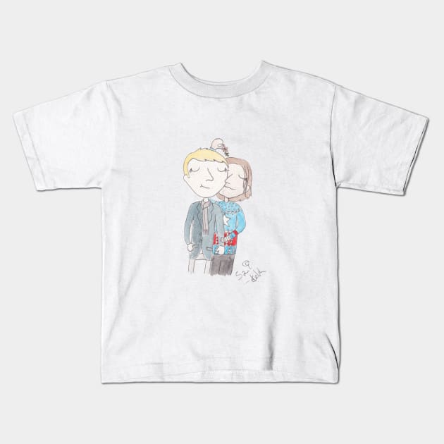 Stucky - mistletoe Kids T-Shirt by samikelsh